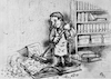 Cartoon: Editor (small) by Back tagged history,geschichte,editor,redakteur