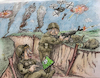 Cartoon: Fußball ist wichtiger (small) by Back tagged fußball,football,uefa,war,krieg