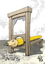 Cartoon: Guillotine (small) by Back tagged guillotine,zeiten,repressalien,cartoon,karikaturist