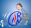 Cartoon: Kollision von rechts (small) by Back tagged frankreich,france,wahlen
