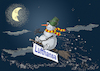 Cartoon: Lass uns fliegen (small) by Back tagged schneefall,kollaps,lufthansa,wetter,deutchland,münchen