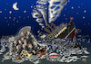 Cartoon: Schiffswrack (small) by Back tagged schiffswrack,titan,galgenhumor