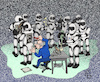 Cartoon: Schwachstelle (small) by Back tagged schwachstelle,arbeit,arbeitsheitsschutz,sicherheit,alkohol,wein,technik,cartoon,it,bard,ki,roboter,begleitroboter