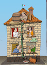 Cartoon: Service (small) by Back tagged service,wein,alkohol,zustelldienst,versorgungsdienst