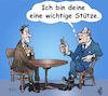 Cartoon: Stütze (small) by Back tagged stützefels,anker,pfeiler,stütze,hengst,säule,rückgrat,halt,mäste,auflager,widerlager,auflage