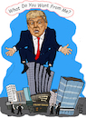 Cartoon: Trump Tower (small) by Back tagged trump,usa,politik,gericht,court,policy