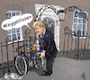 Cartoon: Weggeblasen (small) by Back tagged borisjonson,regierungskrise,großbritanniens,rücktritt