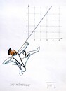 Cartoon: The Mastershot (small) by Tomath tagged math2022 irrational number slope squareroot of passing all points with integer coordinates