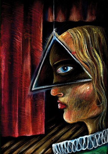 Cartoon: THEATRE (medium) by JARO tagged theatre,god