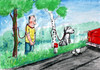 Cartoon: Abandoned (small) by JARO tagged dog,man