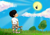 Cartoon: Uuupsss (small) by JARO tagged sun,child,summer