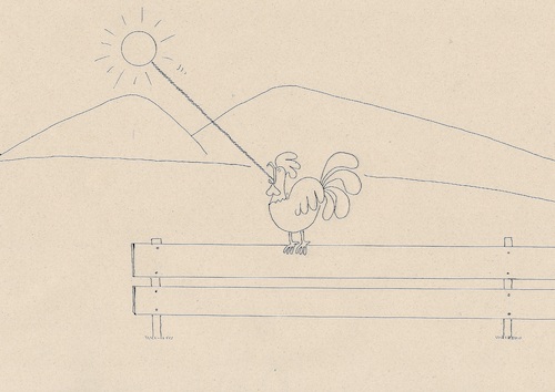 Cartoon: no title (medium) by chakhirov tagged rooster