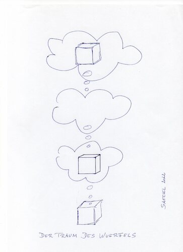 Cartoon: Der Traum des Würfels (medium) by herckl1x tagged math2022