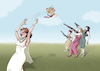 Cartoon: wedding (small) by hamitgis tagged wedding,bride,bouquet,throwing,flowers,competition,struggle,shotgun,weapon,shooting,hunting,marriage,aggressive,funny,humor,illustration,hamit,hamitgis,gis