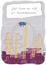 Cartoon: Kurvendiskussion (small) by Kiefel tagged math2022 achterbahn rummel