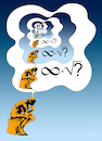 Cartoon: Infinity is a question (small) by Radko tagged infinity,math2022