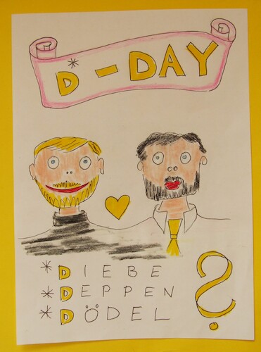 Cartoon: DOOM DAY  DUMM DEPP DIEBE (medium) by skätschup tagged ddd,day,lügner,schwätzer,kriminelle,soldaten,krieg,weltkrieg,sprachmissbrauch,täuschen