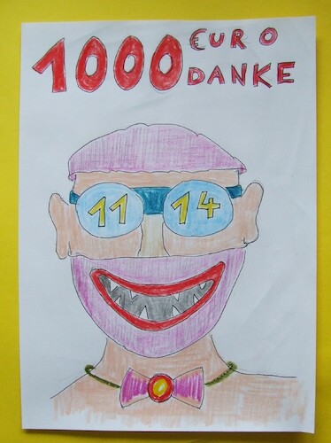 Cartoon: 1000 EURO  MORD vergewaltiger (medium) by skätschup tagged abschiebung,und,tausend,euro,für,mörder,kriminelle,vergewaltiger