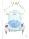 Cartoon: darVWader   der KÄFER rollt (small) by skätschup tagged ein,wagen,für,alle,vw,volkswagen,käfer