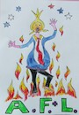 Cartoon: FIREPROOF A FIRST and LAST (small) by skätschup tagged amerika,first,and,last,fireproof,expire,asap,crime,war,fight,bully,hate,ignoranc,kill,money,dollars,sty