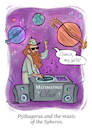 Cartoon: DJ Pythagoras (small) by SofaCamp tagged math2022