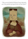 Cartoon: Golden Mona Lisa (small) by SofaCamp tagged math2022