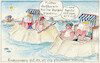 Cartoon: Sandburgenbau (small) by Wackelpeter tagged klimakatastrophe,strand,sandburg