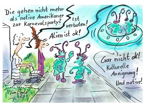 Cartoon: Alienkostüme sind erlaubt (medium) by TomPauLeser tagged fasching,faschingskostüm,faschingsverkleidung,alienkostüm,kostüm,verkleidung,nativ,native,amerikaner,karneval,karnevalverkleidung,außerirdische,sind,erlaubt,familie,kinder,kinderkostüm,kinderkarneval,karnevalparty,raumschiff,ufo,erlaubnis,verbot