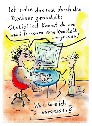 Cartoon: Ein relativ mildes Urteil (medium) by TomPauLeser tagged statistik,statistisch,computer,pc,rechner,berechnung,professor,student,tutor,maus,tastatur,bürostuhl,mouse,mousepad,bildschirm,screen,windows