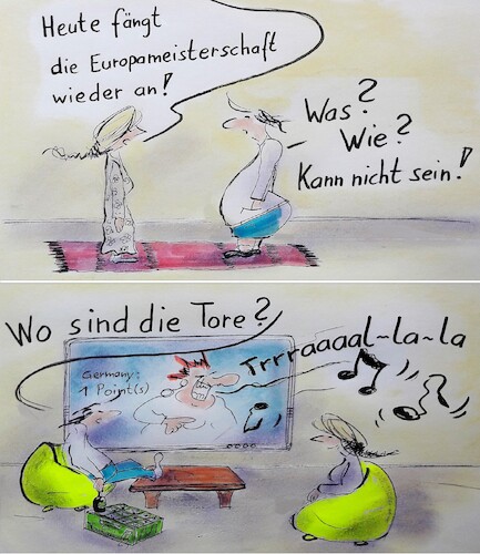 Cartoon: European Song Contest (medium) by TomPauLeser tagged european,song,contest,esc,musik,show,wettbewerb,musikwettbewerb