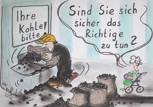 Cartoon: Wer hat noch Kohle? Lützerath ! (medium) by TomPauLeser tagged kohle,braunkohle,geldautomat,sack,kohlesack,säcke,kohlearbeiter,steinkohle,tagebau,lützerath,erkelenz,energieversorgung,abbaggern