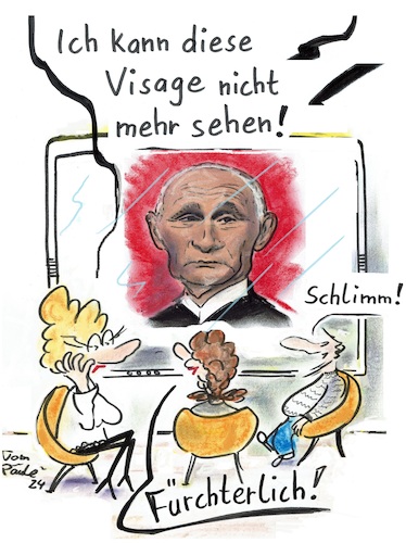 Cartoon: Medienchecker News (medium) by TomPauLeser tagged medienchecker,medien,putin,gesicht,visage,sehen,über,übersehen,nachrichten,reportagen,news