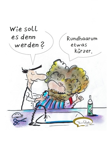 Cartoon: Neulich beim Barbier St Phan (medium) by TomPauLeser tagged barbier,friseur,frisieren,wortspiel,haareschneiden,rasieren,satire,salo,tompaule,friseursalon,schlapplachsachen,cartoon,haar,haare,rundherum,karikaturbild,friseurcartoon,friseurcomic,barbiercartoon