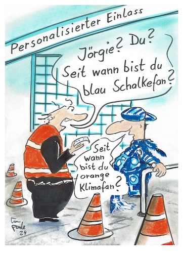 Cartoon: Personalisiertes Stadionticket (medium) by TomPauLeser tagged stadionticket,personalisiert,fußball,schalke,schalkefan,schalkearena,fußballfans,einlass,stadion,fussballstadion,security