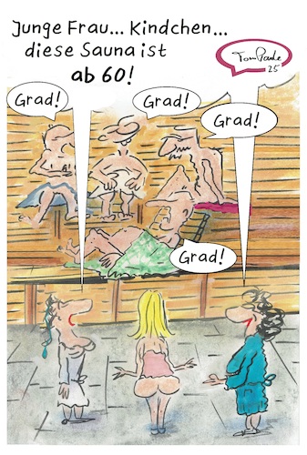 Cartoon: Saunatag (medium) by TomPauLeser tagged sauna,saunatag