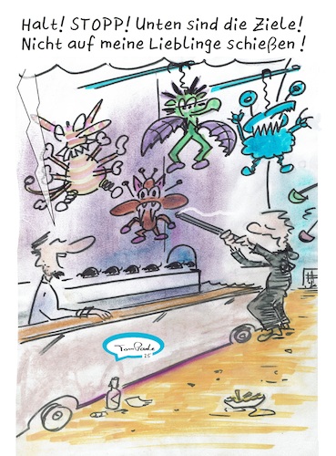 Cartoon: Schießbudenfigur (medium) by TomPauLeser tagged schießbudenfiguren,schießbude,kirmesgewehr,vampir,liebling,schießbudenfigur,kirmes,rummel,rummelplatz,kirchweih,volksfest,pokemon,monster