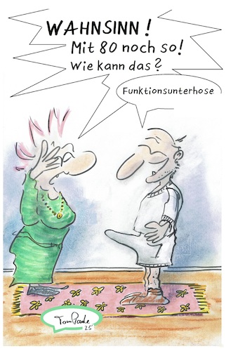 Cartoon: Statt Viagra (medium) by TomPauLeser tagged funktionswäsche,funktionskleidung,funktionshose,funktionsunterhose,funktionsunterwäsche,erektion,schlapplachsachen,tompaule,teppich,hose,alter,gesundheit