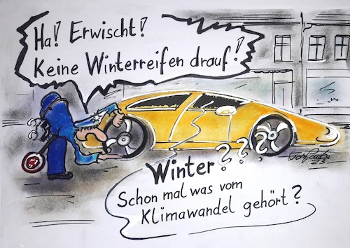 Cartoon: Winterreifen (medium) by TomPauLeser tagged winterreifen,sommerreifen,reifen,reifenwechsel,räder,reifenaustausch,allwetterreifen,klimawandel,polizist,verkehrspolizist,ordnungsamt,strafzettel