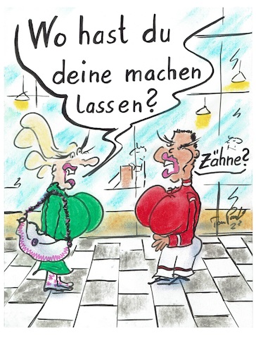 Cartoon: Wo machen lassen (medium) by TomPauLeser tagged wo,machen,lassen,schönheitsoperation,brüste,busen,brustvergrößerung,silikon,silikonimplantate,implantate,lippen,botox,aufspritzen,poimplantate,povergrößerung,schönheitswahn,wimpern,haarersatz,haarverlängerung,zahnersatz