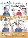 Cartoon: Barbier St Phan (small) by TomPauLeser tagged barbier,dauerwelle,frisur,friseur,heißhaube