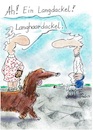 Cartoon: Dackel (small) by TomPauLeser tagged dackel,langhaardackel,langhaar,hund,dachshund,teckel,experte,hundeexperte