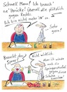 Cartoon: Das Fähnchen dreht sich im Wind (small) by TomPauLeser tagged friseur,rechts,links,gegen,fascho,faschist,faschistisch,clown,clonsmaske,clownschuhe,springerstiefel,umwandeln,verwandeln,verkleiden,frontenwechsel,seitenwechsel,fähnchen,dreht,sich,im,wind