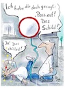 Cartoon: Das Schild (small) by TomPauLeser tagged schild,verkehrsschild,durchfahrt,verboten,durchfahrverbot,hausecke,gestossen,kopfweh,kopfschmerz,chillen,chillig,bürgersteig,hauswand,sternchen,verbogen,unfall