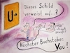 Cartoon: Die Fahrschule und das U (small) by TomPauLeser tagged fahrschule,prüfung,theorie,praxis,wissen,schule,lehrer,blödsinn,buchstabe,verkehrszeichen,verkehr,verkehrsschild,lernen