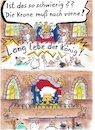 Cartoon: Es lebe der König lang (small) by TomPauLeser tagged lang,lebe,der,könig,palast,schloß,burg,balon,brüstung,krönung,krone,zepter,volk,volksmenge,wachen,schergen,diamanten,goldkrone,altertümlich,königreich,speier,wasserspeier