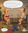 Cartoon: First Date (small) by TomPauLeser tagged first,date,dating,treffen,paar,pärchen,tisch,ausziehtisch,ausziehen,verliebte