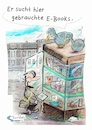 Cartoon: Gebrauchte Bücher (small) by TomPauLeser tagged gebrauchte,bücher,ebook,buchschrank,tompaule,satire,tauben,antiquariat,buch,lesen,schlapplachsachen,innenstadtbücherschrank,bibliothek,buchsammlung,büchersammlung,satirecartoon,buchspende,bücherspende,laptop,digitales,kindle