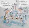 Cartoon: Gehacktes (small) by TomPauLeser tagged gehacktes,metzger,metzgerei,kunde,kundin,wurst,hack,auslage,theke,wursttheke,fleischtheke,waage,schwanger,schwangerschaft,niederkunft,hochschwanger