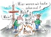 Cartoon: Hier waren wir schon mal (small) by TomPauLeser tagged bergwelt,gipfel,gipfelkreuz,verirrt,wanderung,bergwandern,walking,walkingstöcke,navi,wanderführer,verlaufen,wanderrunde