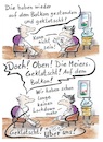 Cartoon: Klatschen (small) by TomPauLeser tagged klatschen,tratschen,sprechen,reden,überreden,lästern,lästermaul,balkon,pandemie,lockdown,corona,coronazeit